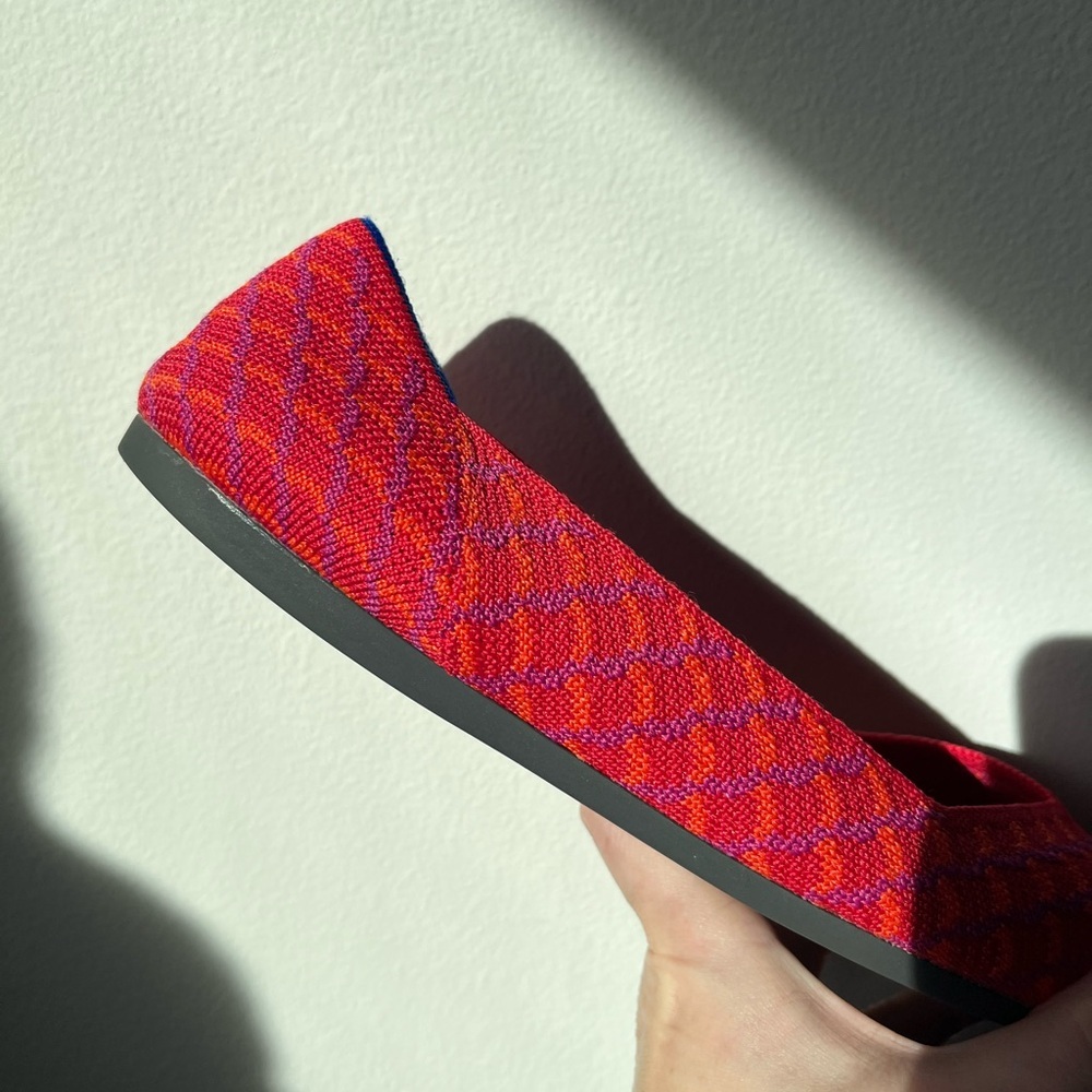 Rothy's The Point Flat in Pomegranate Grid Size 9.5 - Picture 12 of 13